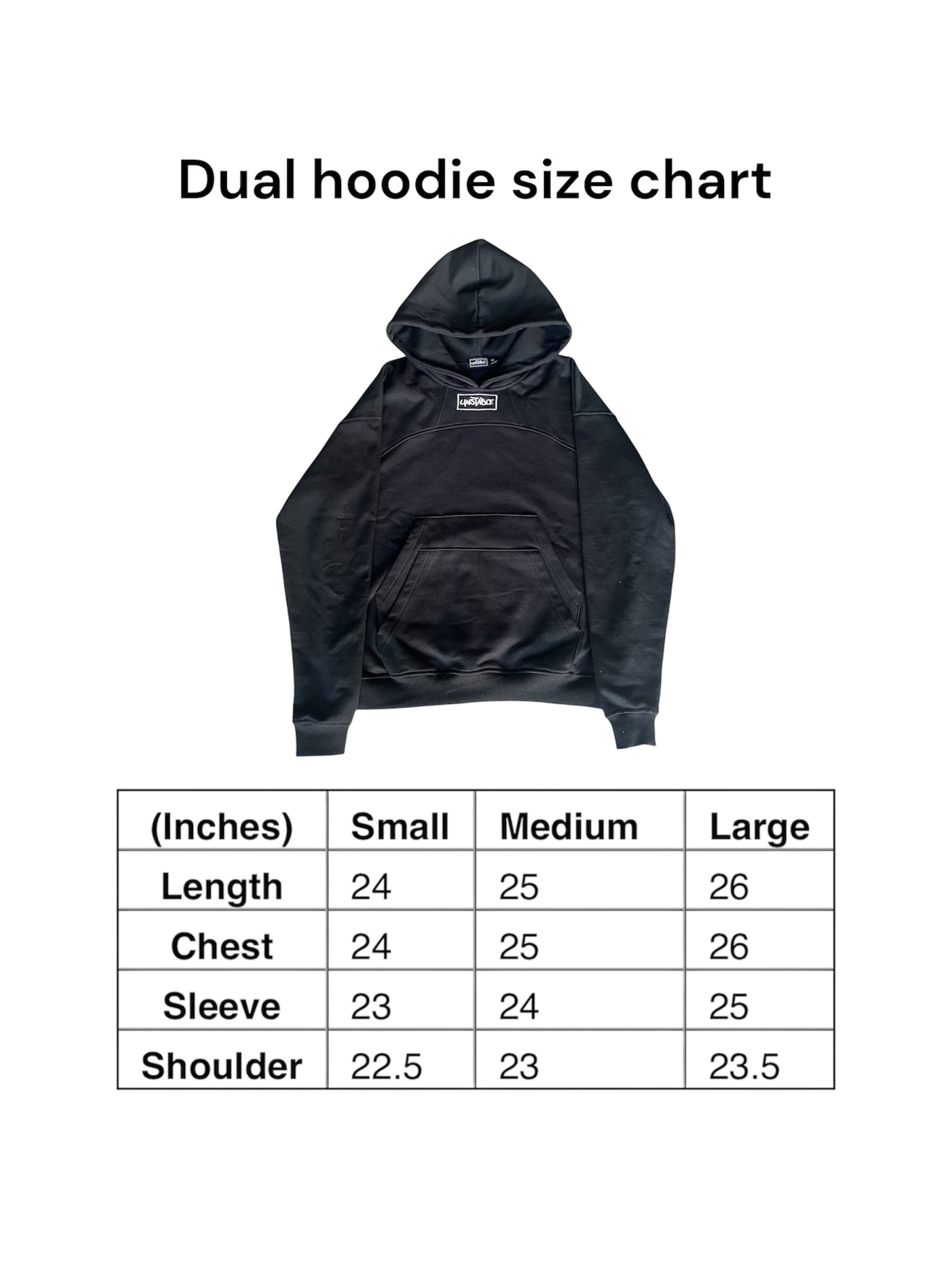 “dual” hoodie